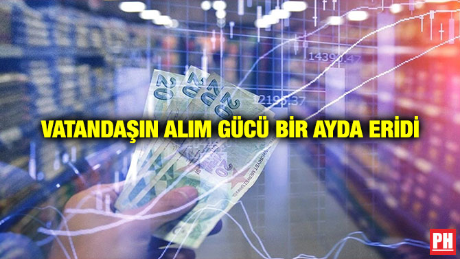 Vatandaşın Alım Gücü Bir Ayda Eridi