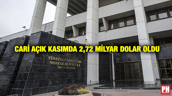 Cari Açık Kasımda 2,72 Milyar Dolar Oldu
