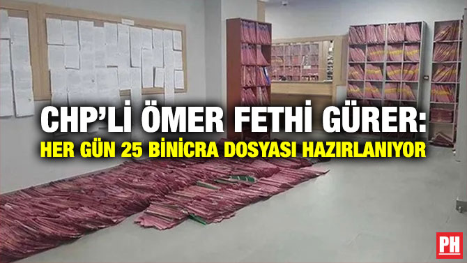CHP’li Ömer Fethi Gürer: Her Gün 25 Bin İcra Dosyası Hazırlanıyor