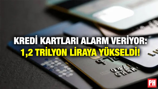Kredi Kartları Alarm Veriyor: 1,2 trilyon Liraya Yükseldi!