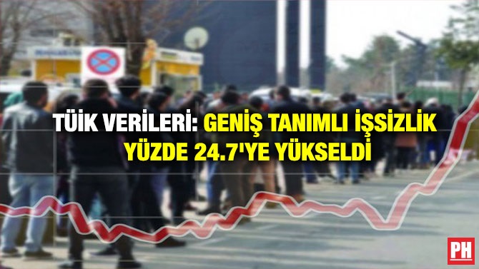 TÜİK Verileri: Geniş Tanımlı İşsizlik Yüzde 24.7’ye Yükseldi