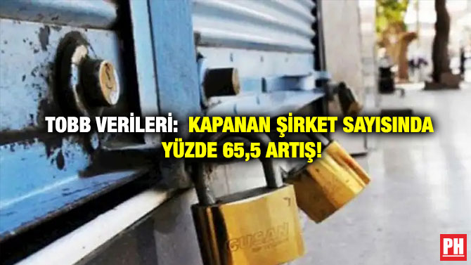 TOBB Verileri: Kapanan Şirket Sayısında Yüzde 65,5 Artış!