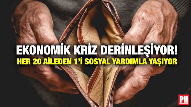 Ekonomik Kriz Derinleşiyor! Her 20 Aileden 1’i Sosyal Yardımla Yaşıyor