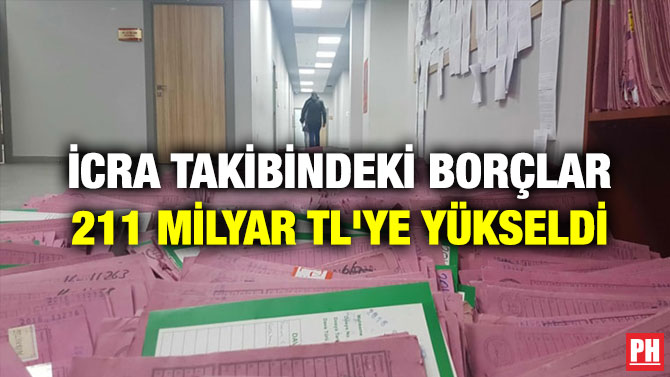 İcra Takibindeki Borçlar 211 Milyar TL’ye Yükseldi