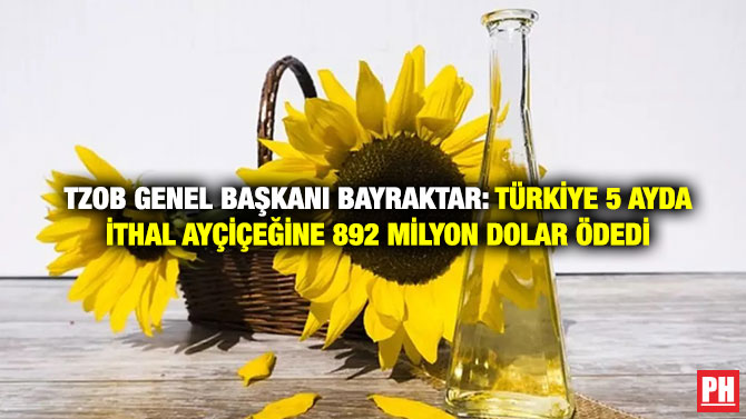 TZOB Genel Başkanı Bayraktar: Türkiye 5 Ayda İthal Ayçiçeğine 892 Milyon Dolar Ödedi
