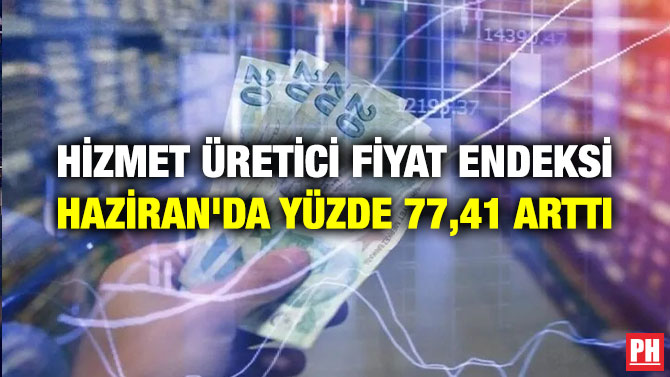 Hizmet Üretici Fiyat Endeksi Haziran’da Yüzde 77,41 Arttı