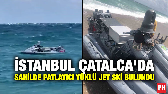 İstanbul Çatalca’da Sahilde Patlayıcı Yüklü Jet Ski Bulundu