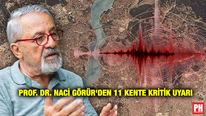 Prof. Dr. Naci Görür’den 11 Kente Kritik Uyarı