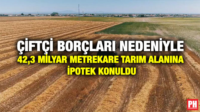 Çiftçi Borçları Nedeniyle 42,3 Milyar Metrekare Tarım Alanına İpotek Konuldu