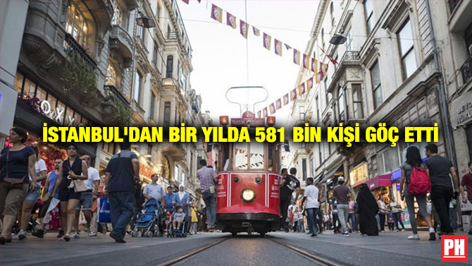İstanbul’dan Bir Yılda 581 Bin Kişi Göç Etti