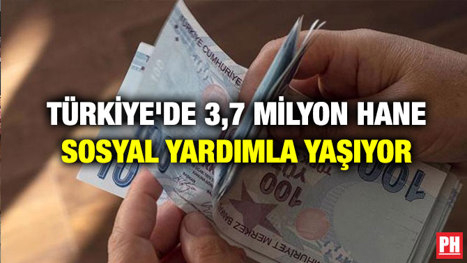 Türkiye’de 3,7 milyon Hane Sosyal Yardımla Yaşıyor