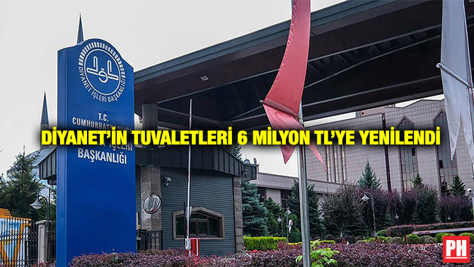 Diyanet’in Tuvaletleri 6 Milyon TL’ye Yenilendi