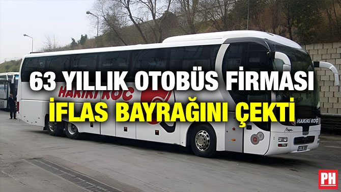63 Yıllık Otobüs Firması İflas Bayrağını Çekti