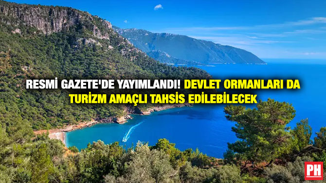 Resmi Gazete’de Yayımlandı! Devlet Ormanları da Turizm Amaçlı Tahsis Edilebilecek