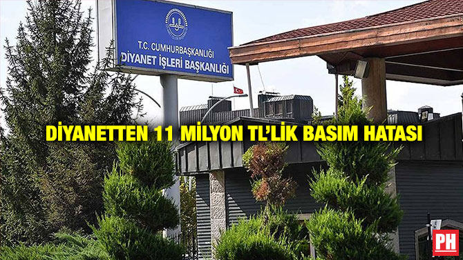 Diyanetten 11 Milyon TL’lik Basım Hatası