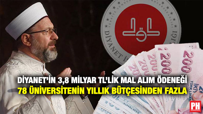 Diyanet’in 3,8 Milyar TL’lik Mal Alım Ödeneği 78 Üniversitenin Yıllık Bütçesinden Fazla
