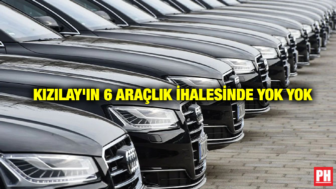 Kızılay’ın 6 Araçlık İhalesinde Yok Yok