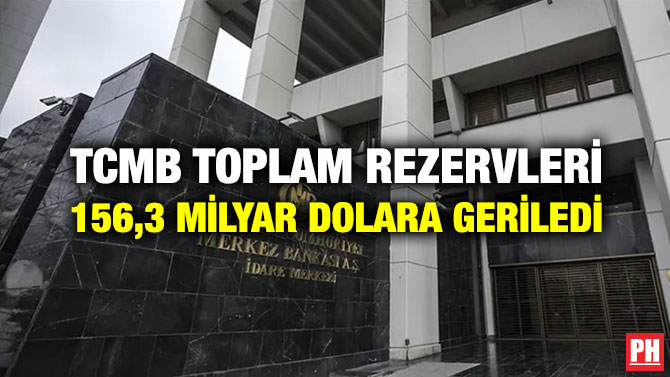 TCMB Toplam Rezervleri 156,3 Milyar Dolara Geriledi
