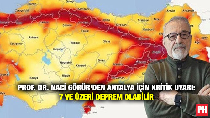 Prof. Dr. Naci Görür’den Antalya İçin Kritik Uyarı: 7 ve Üzeri Deprem Olabilir