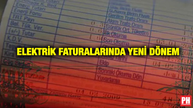 Elektrik Faturalarında Yeni Dönem