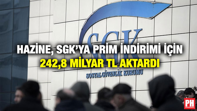Hazine, SGK’ya Prim İndirimi İçin 242,8 Milyar TL Aktardı