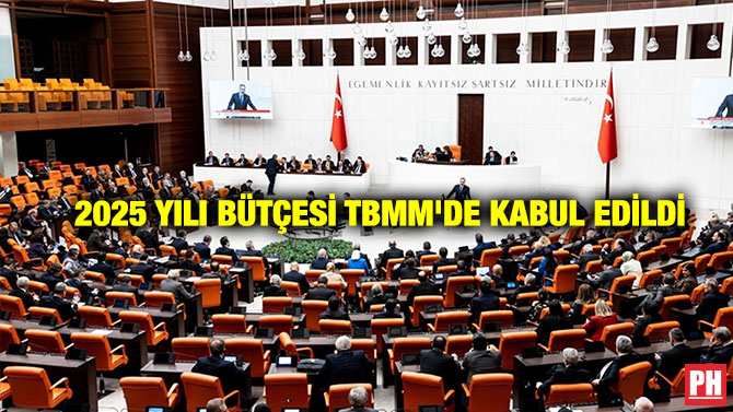 2025 Yılı Bütçesi TBMM’de Kabul Edildi